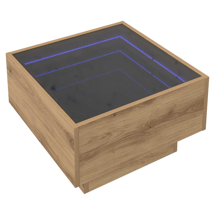 Sofabord artisan eg 50 x 50 x 30 cm Konstrueret træ
