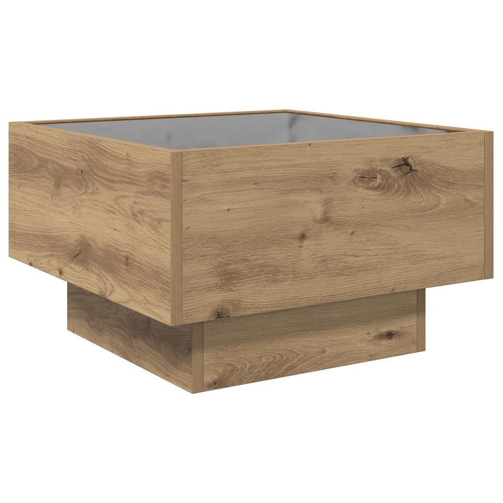 Sofabord artisan eg 50 x 50 x 30 cm Konstrueret træ