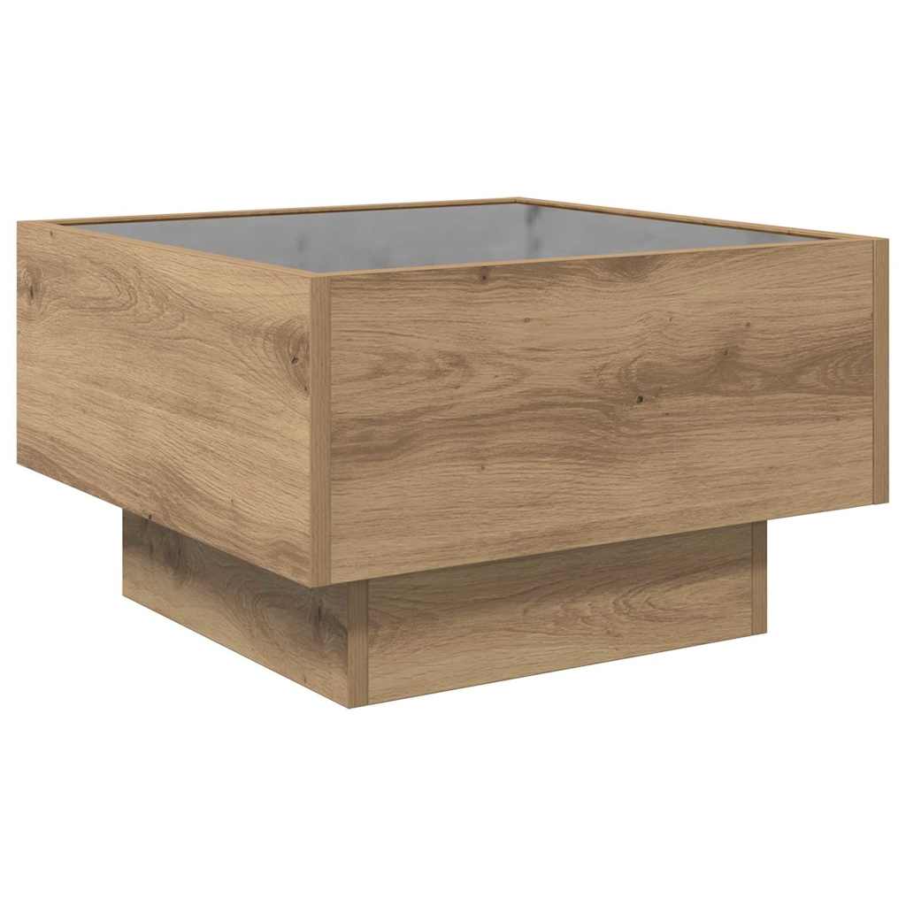 Sofabord artisan eg 50 x 50 x 30 cm Konstrueret træ