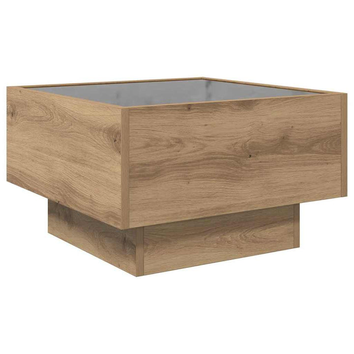 Sofabord artisan eg 50 x 50 x 30 cm Konstrueret træ