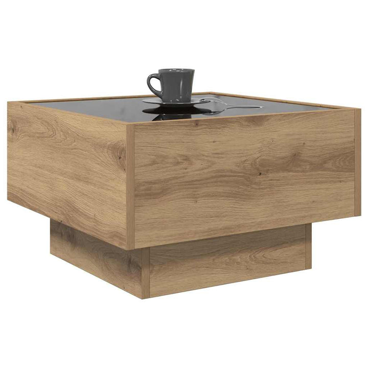 Sofabord artisan eg 50 x 50 x 30 cm Konstrueret træ