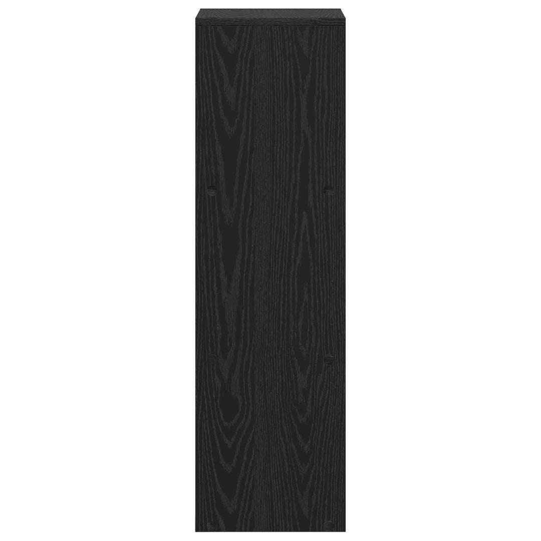 Rumdivider boghylde Sort eg 99 x 29 x 99 cm Konstrueret træ