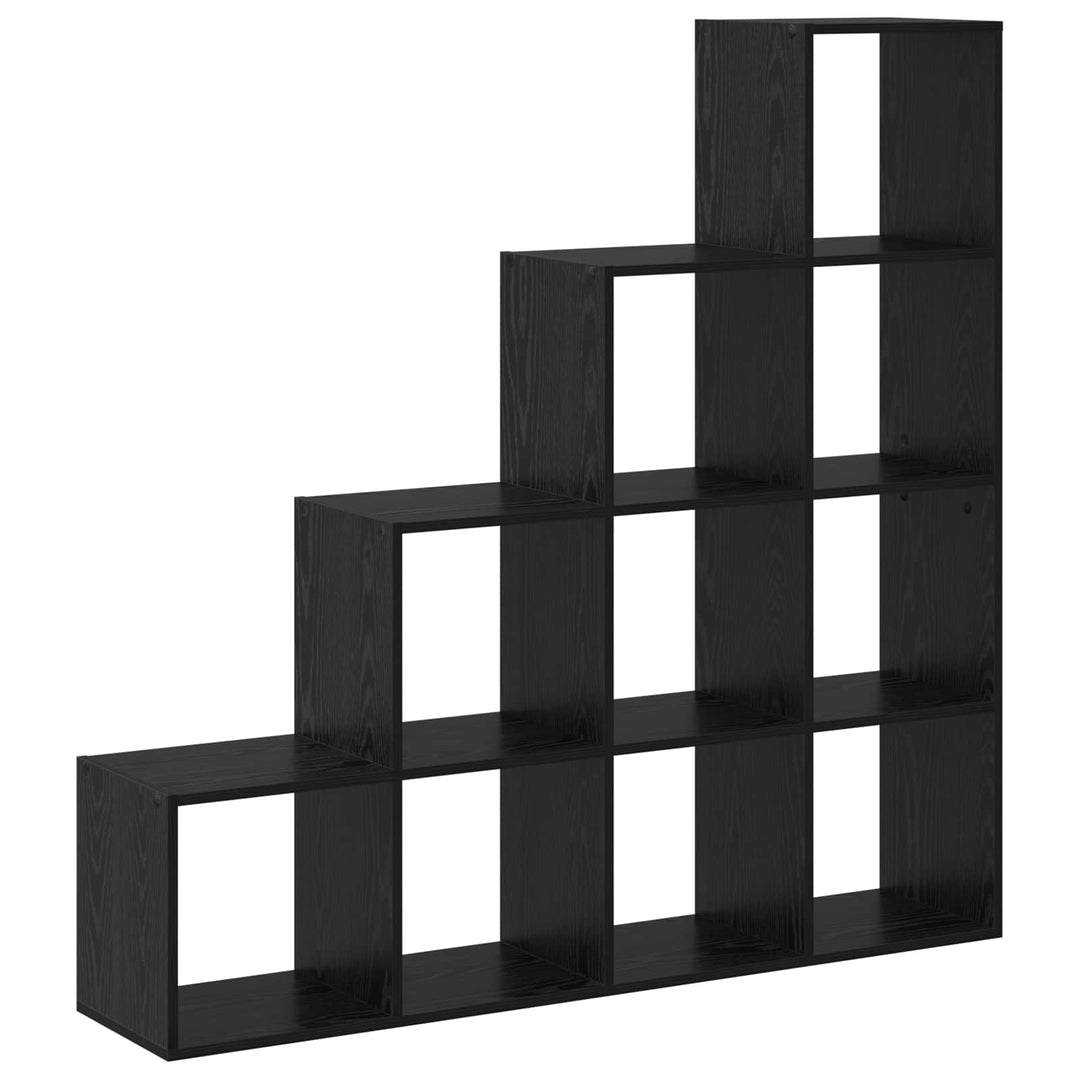 Rumdivider boghylde Sort eg 131,5 x 29 x 131,5 cm