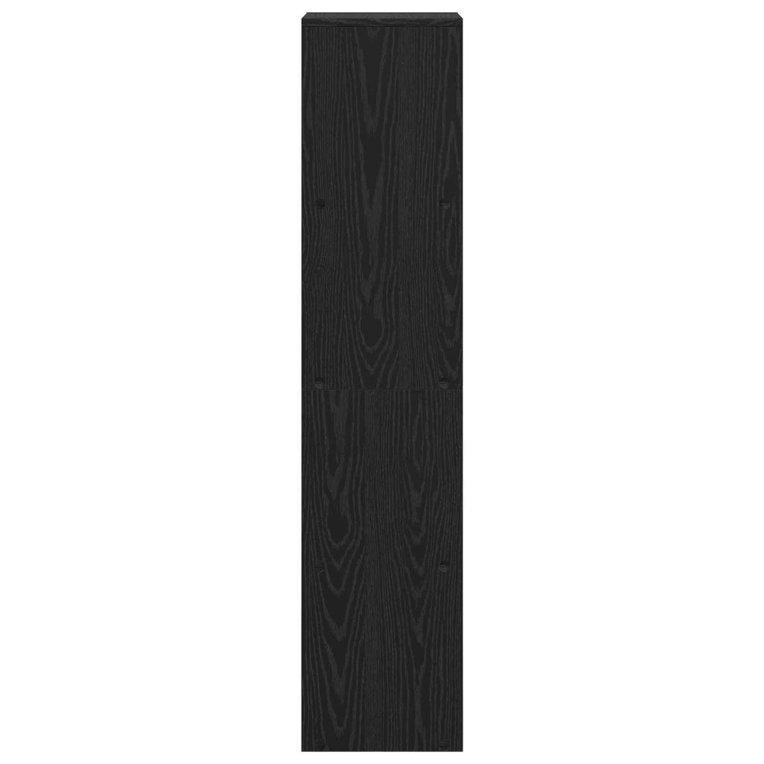 Rumdivider boghylde Sort eg 131,5 x 29 x 131,5 cm