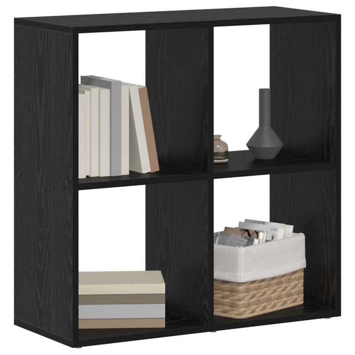 Bogskab Sort eg 69,5 x 29 x 69,5 cm Konstrueret træ