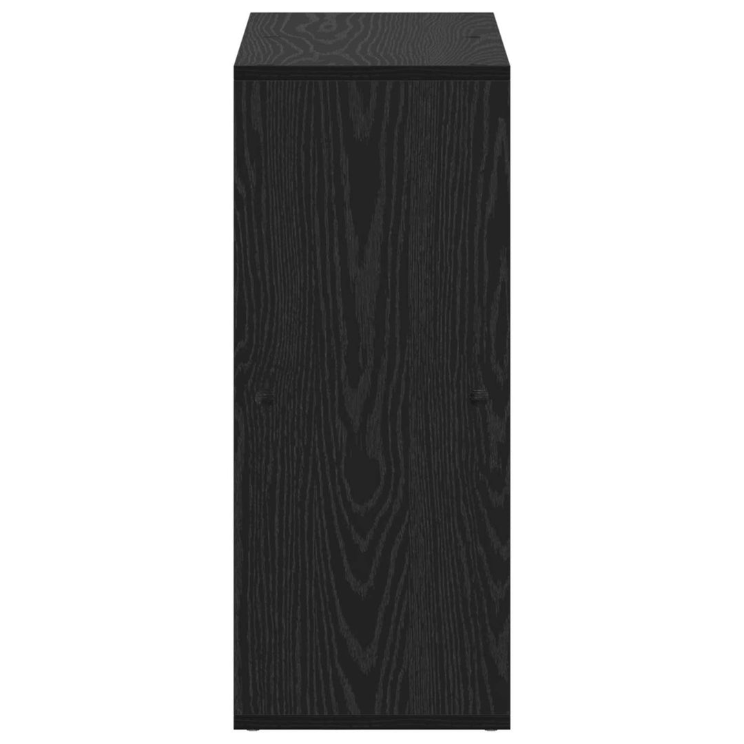Bogskab Sort eg 69,5 x 29 x 69,5 cm Konstrueret træ