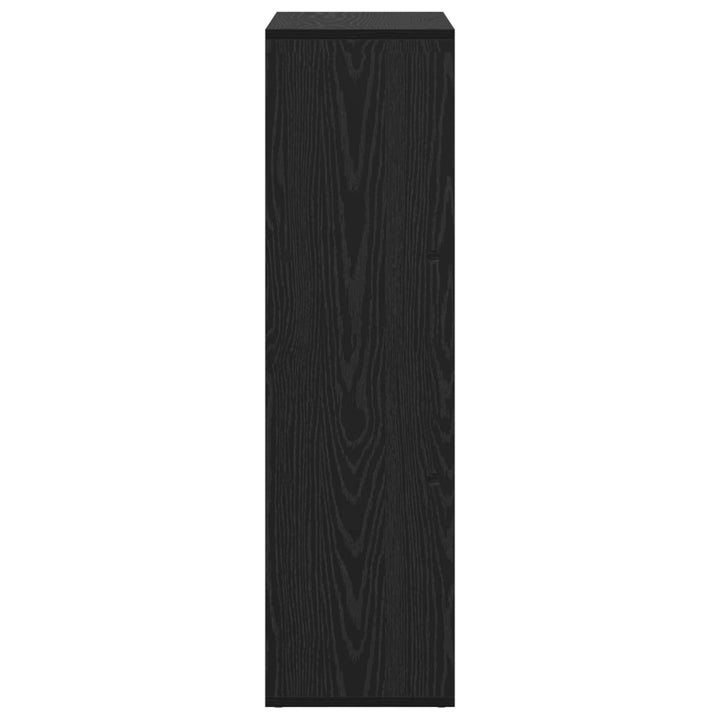 Bogskab Sort eg 69,5 x 29 x 103,5 cm Konstrueret træ