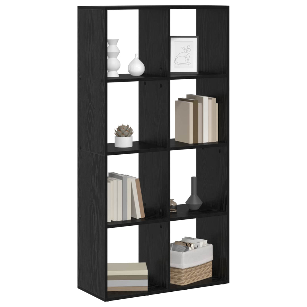 Bogskab Sort eg 69,5 x 29 x 137,5 cm Konstrueret træ