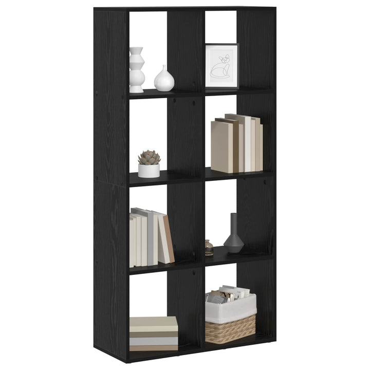 Bogskab Sort eg 69,5 x 29 x 137,5 cm Konstrueret træ