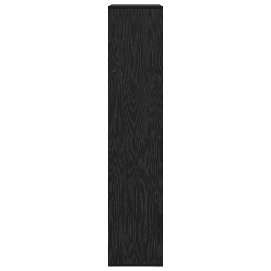 Bogskab Sort eg 69,5 x 29 x 137,5 cm Konstrueret træ