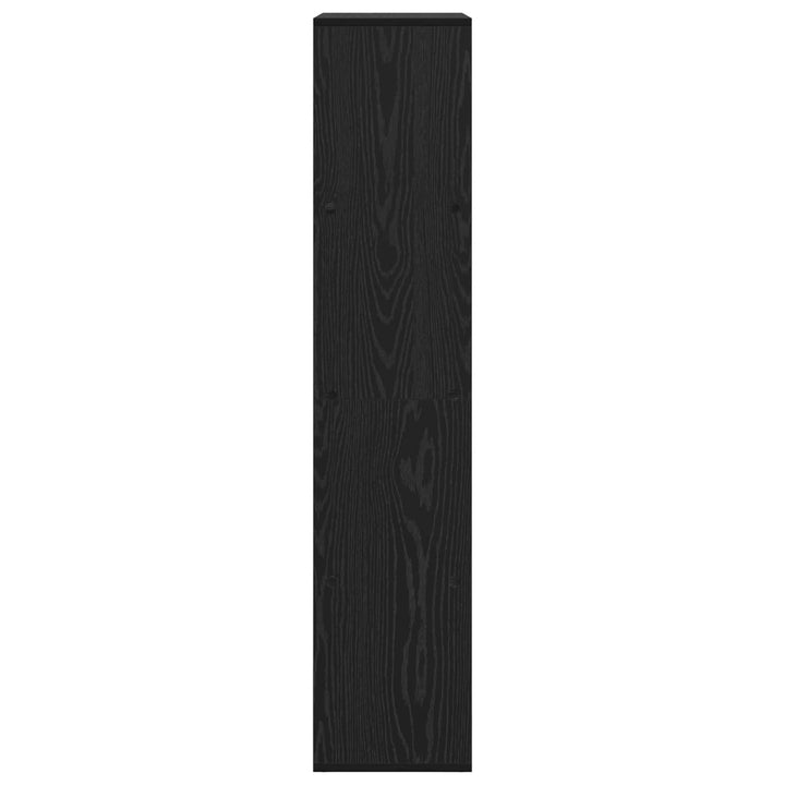 Bogskab Sort eg 69,5 x 29 x 137,5 cm Konstrueret træ