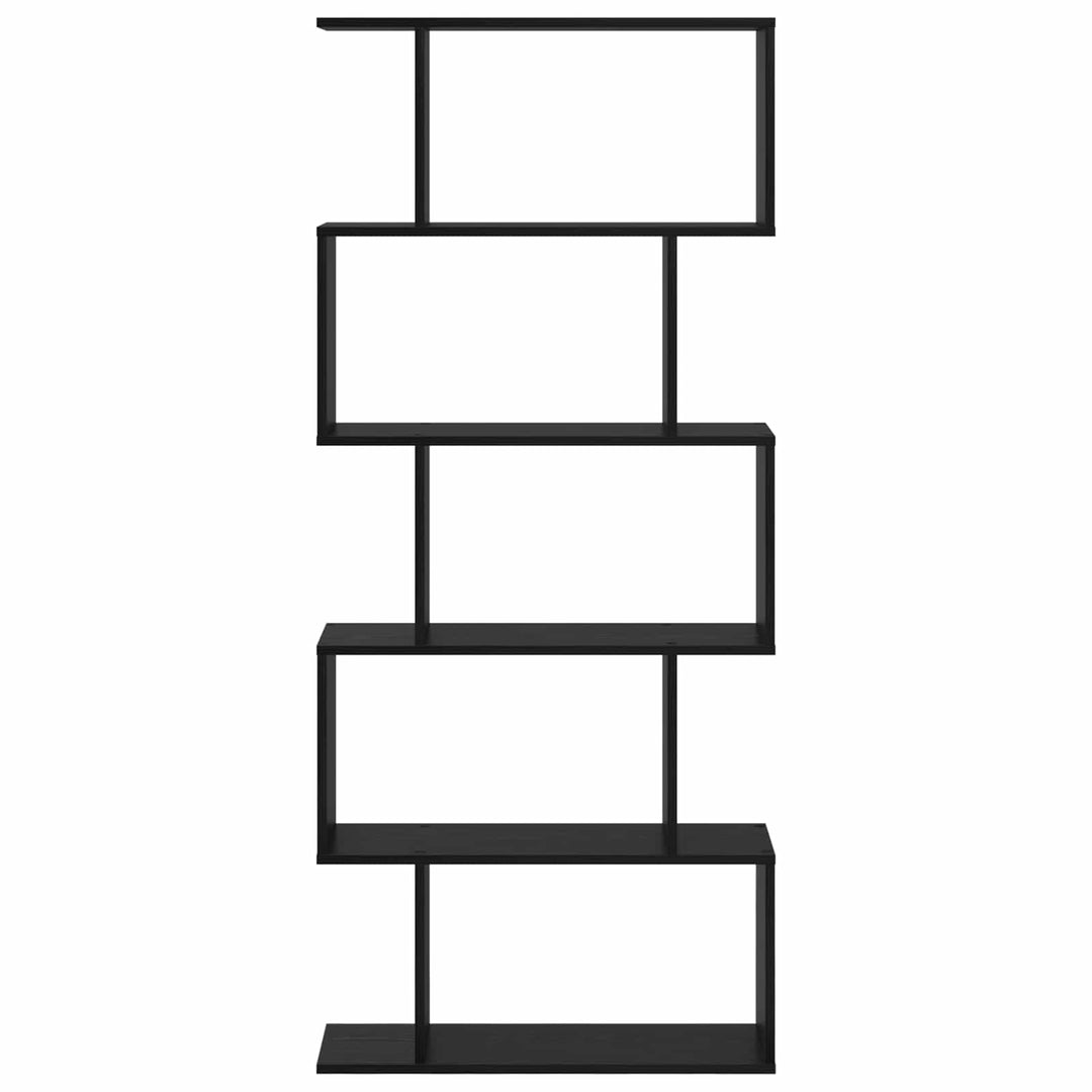 Bogskab Sort eg 70 x 24 x 161 cm Konstrueret træ