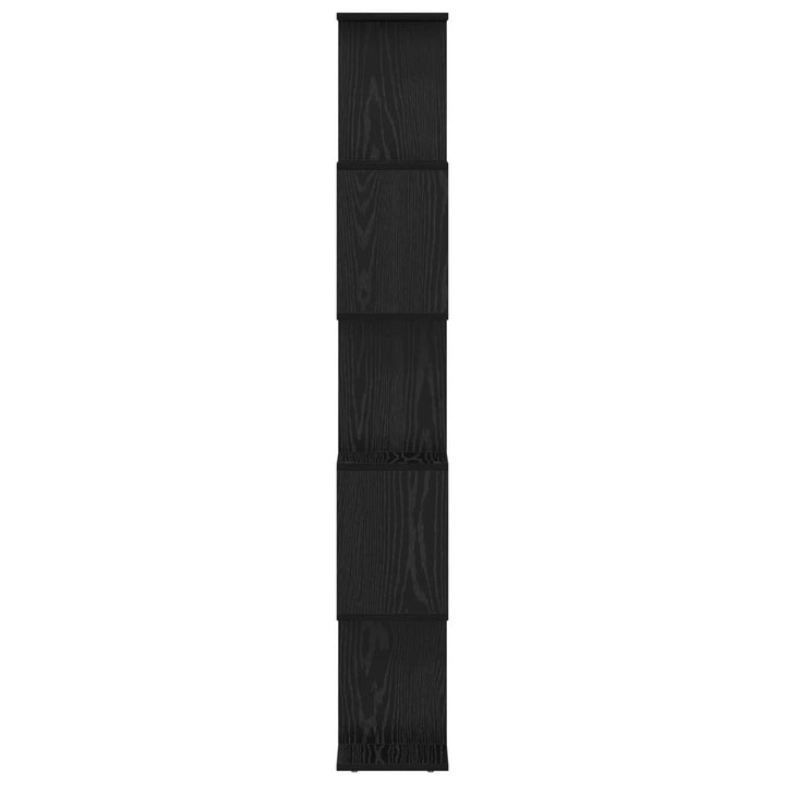 Bogskab Sort eg 70 x 24 x 161 cm Konstrueret træ