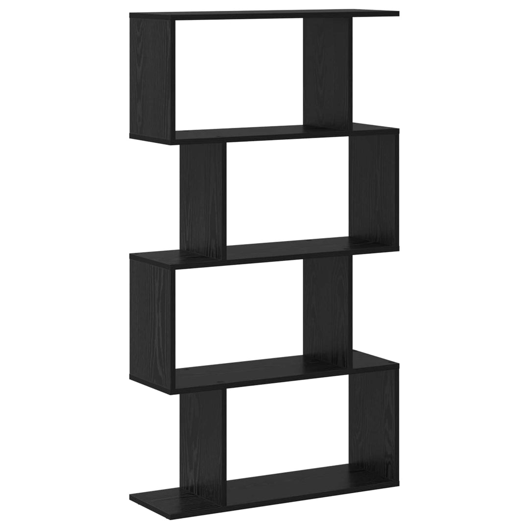 Bogskab Sort eg 70 x 24 x 129 cm Konstrueret træ