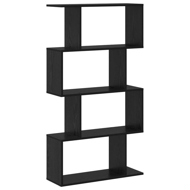 Bogskab Sort eg 70 x 24 x 129 cm Konstrueret træ