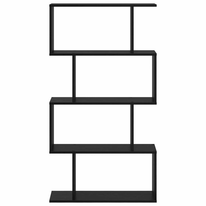 Bogskab Sort eg 70 x 24 x 129 cm Konstrueret træ