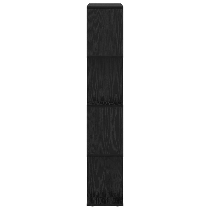 Bogskab Sort eg 70 x 24 x 129 cm Konstrueret træ