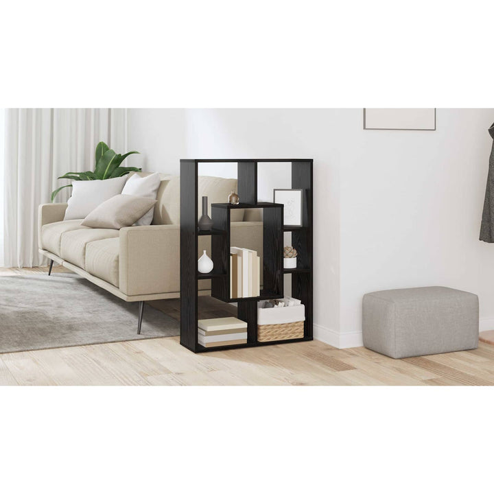 Bogskab Sort eg 63 x 20 x 90 cm Konstrueret træ
