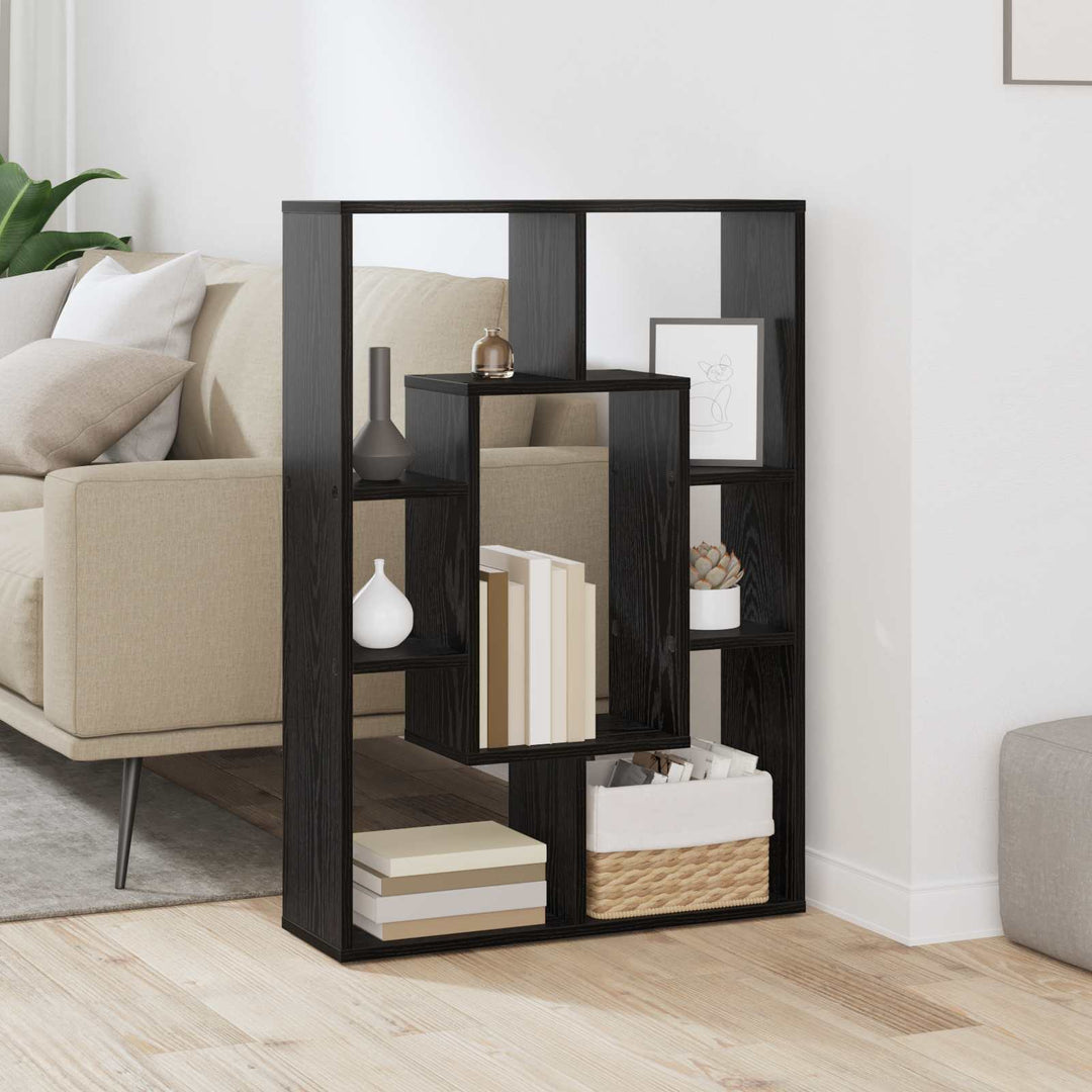 Bogskab Sort eg 63 x 20 x 90 cm Konstrueret træ