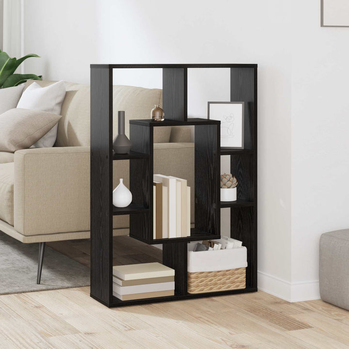 Bogskab Sort eg 63 x 20 x 90 cm Konstrueret træ