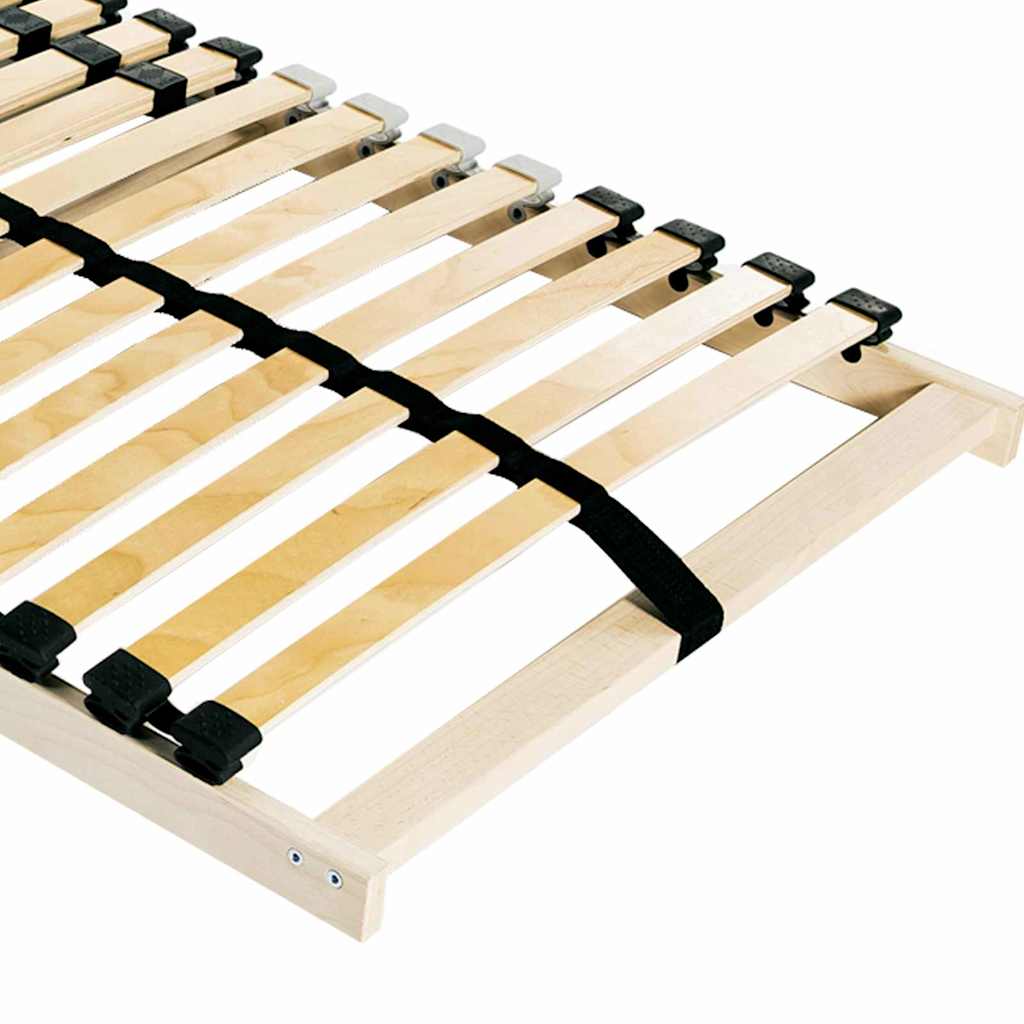 Lamelbund Brun 90 x 190 cm Solid bøg