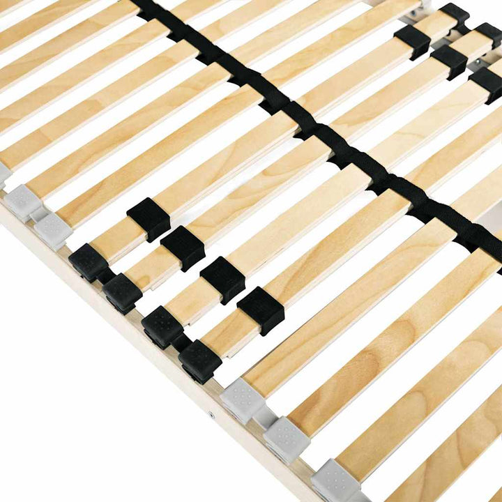 Lamelbund Brun 90 x 190 cm Solid bøg