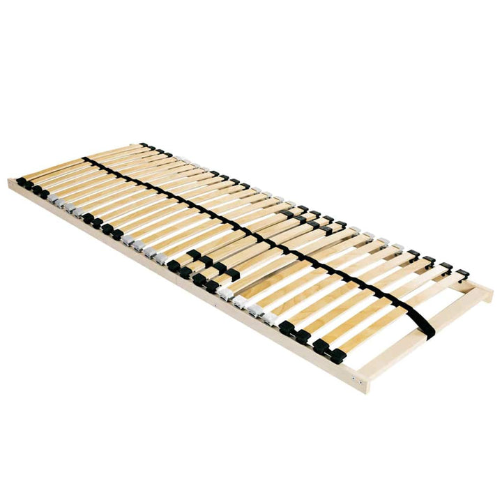 Lamelbund Brun 90 x 190 cm Solid bøg