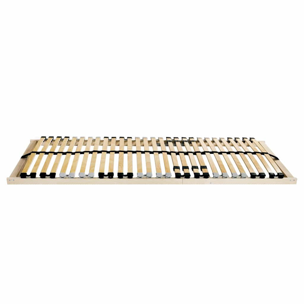Lamelbund Brun 90 x 190 cm Solid bøg