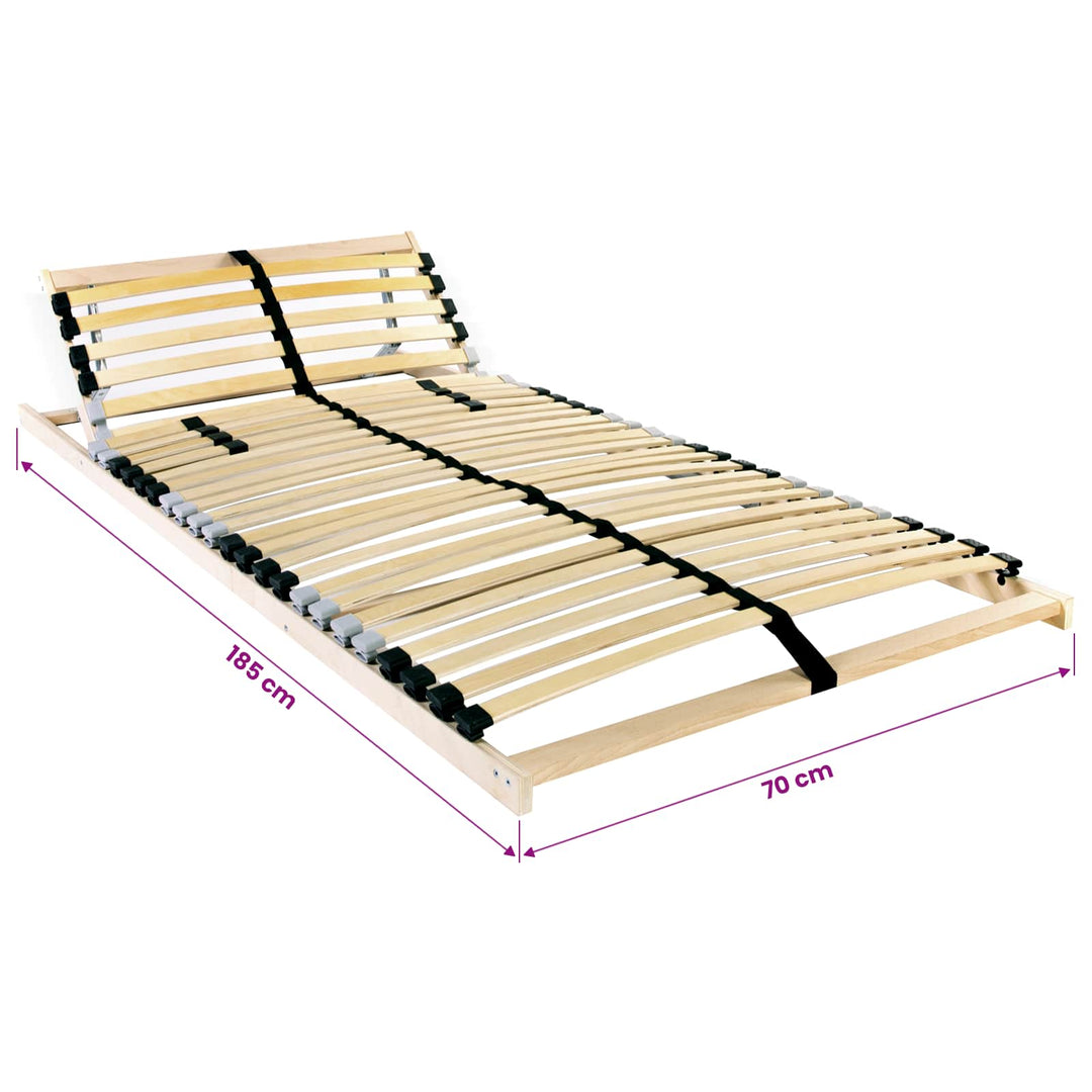 Lamelbund Brun 70 x 190 cm Solid bøg