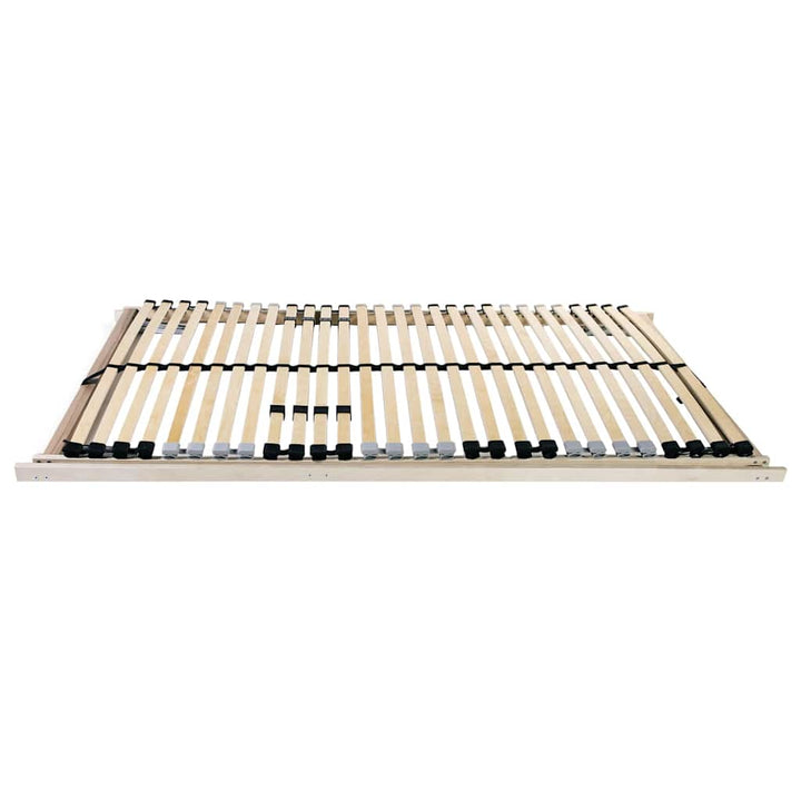 Lamelbund Brun 140 x 190 cm Solid bøg