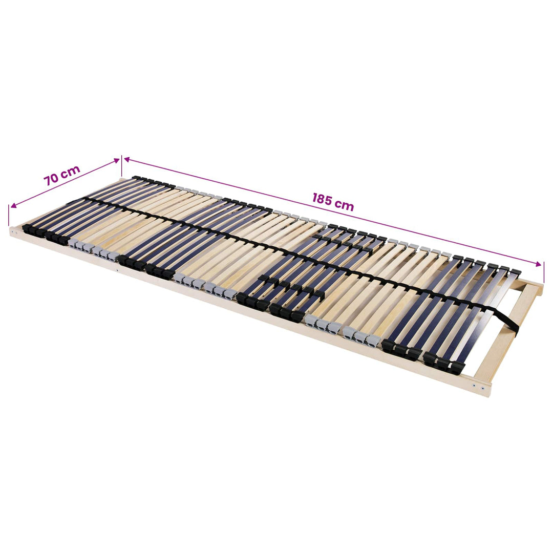 Lamelbund Brun 70 x 190 cm Solid bøg