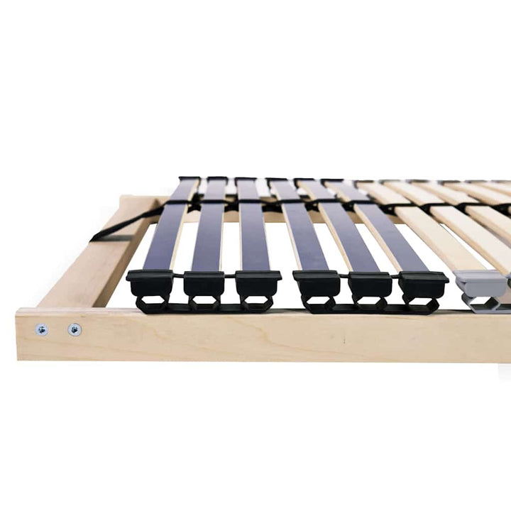 Lamelbund Brun 140 x 190 cm Solid bøg