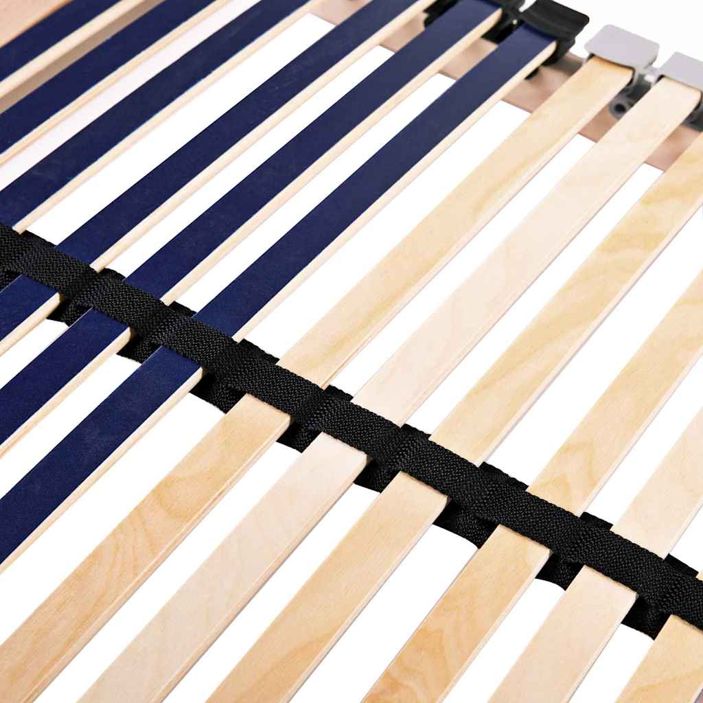 Lamelbund Brun 90 x 190 cm Solid bøg