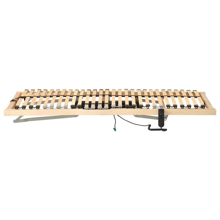 Lamelbund Brun 80 x 190 cm Solid bøg
