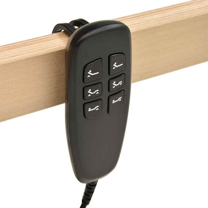 Lamelbund Brun 90 x 190 cm Solid bøg