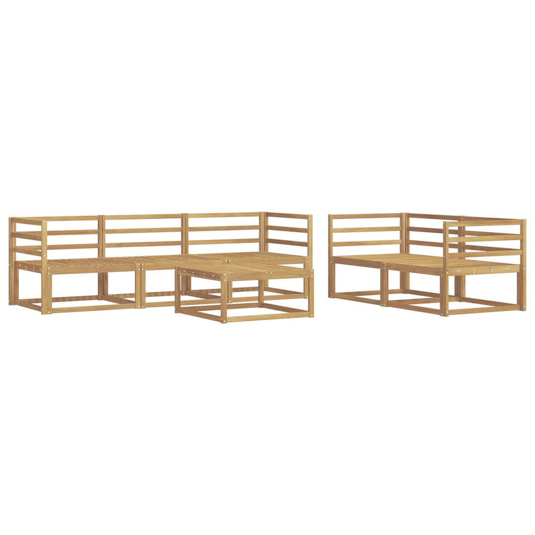 Udendørs sofagruppe 6 pcs Hvid