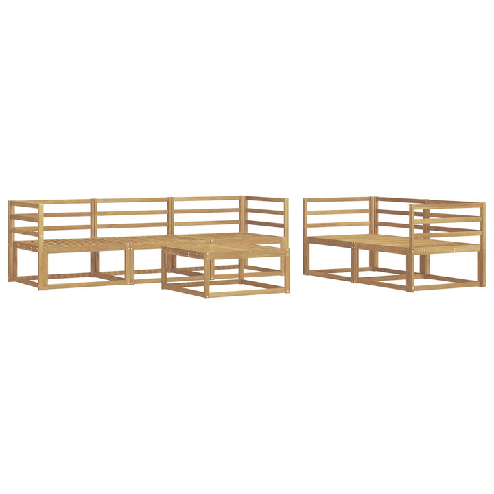 Udendørs sofagruppe 6 pcs Hvid