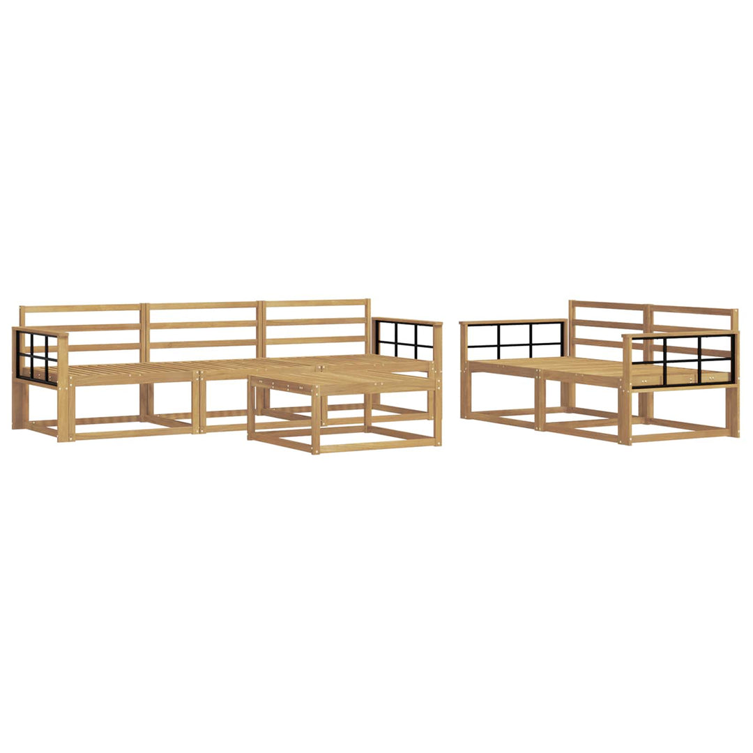 Udendørs sofagruppe 6 pcs Hvid