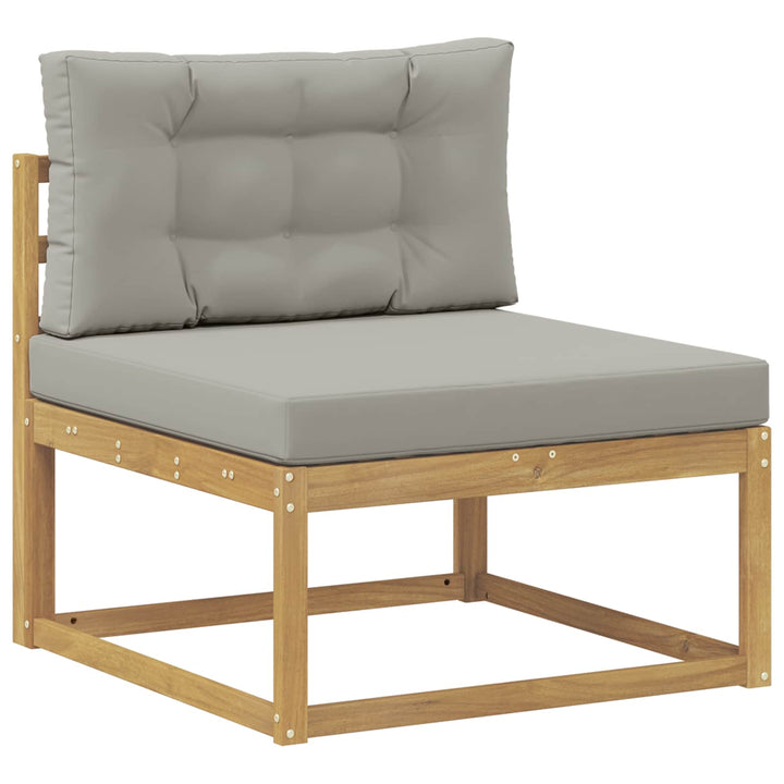 Udendørs sofagruppe 6 stk. Hvid og lysegrå