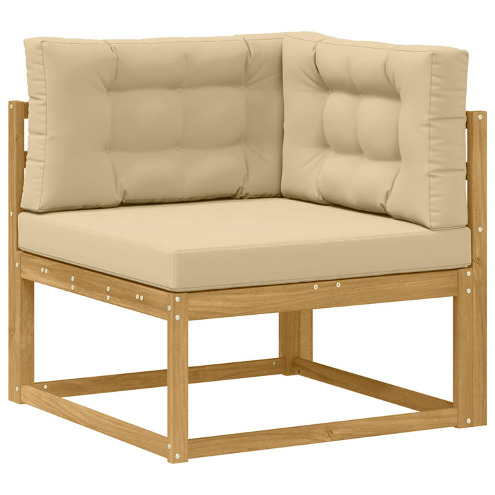 Udendørs sofagruppe 5 stk. Hvid og Beige