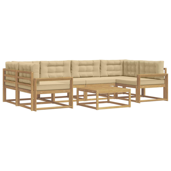 Udendørs sofagruppe 5 stk. Hvid og Beige