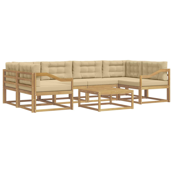 Udendørs sofagruppe 5 stk. Hvid og Beige