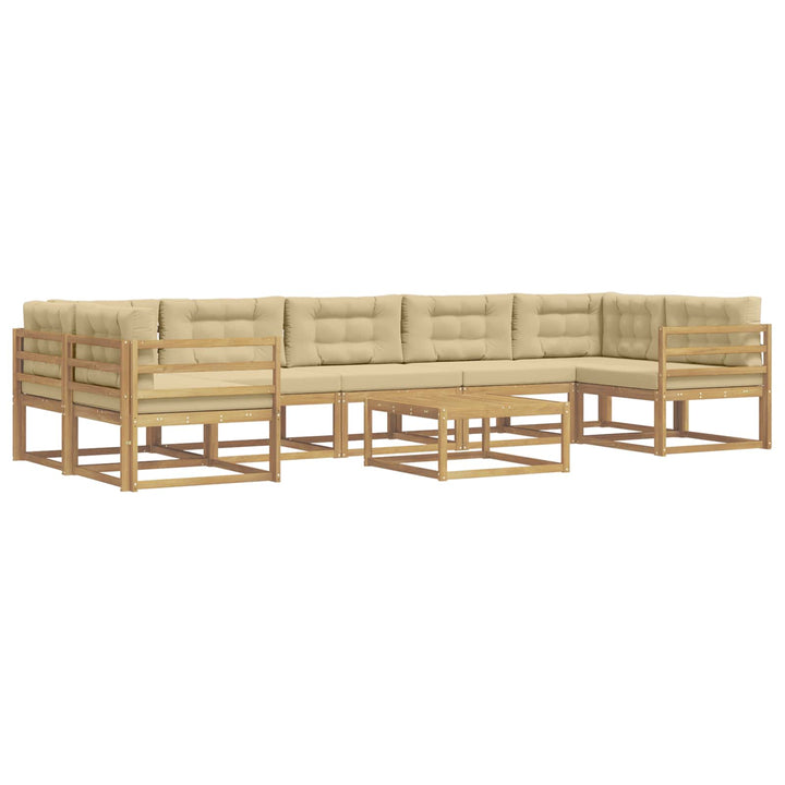 Udendørs sofagruppe 6 stk. Hvid og Beige