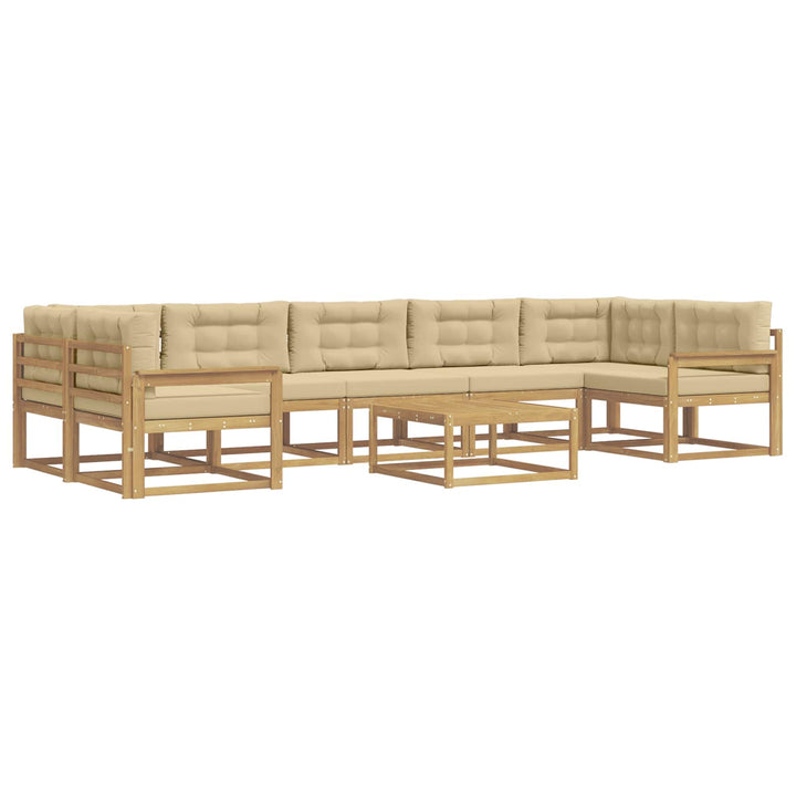 Udendørs sofagruppe 6 stk. Hvid og Beige