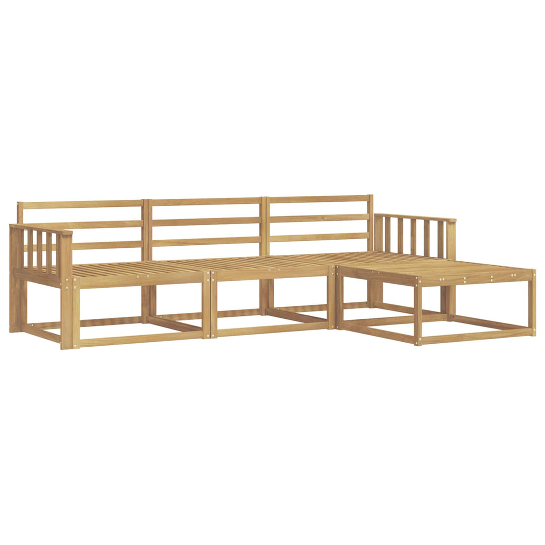 Udendørs sofagruppe 4 pcs Hvid 249,5 x 162,5 x 73 cm