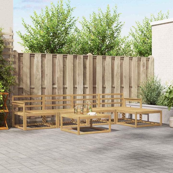 Udendørs sofagruppe 6 pcs Hvid 79 x 79 x 37 cm