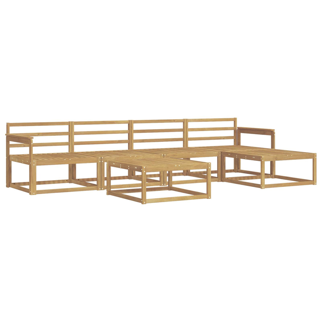 Udendørs sofagruppe 6 pcs Hvid 79 x 79 x 37 cm