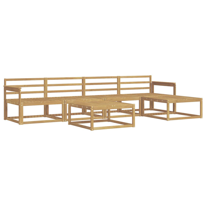 Udendørs sofagruppe 6 pcs Hvid 79 x 79 x 37 cm