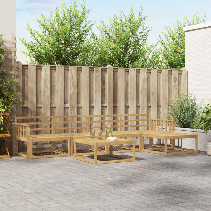 Udendørs sofagruppe 6 pcs Hvid 79 x 79 x 37 cm