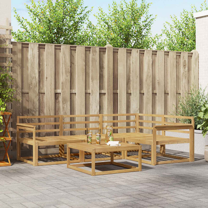 Udendørs sofagruppe 5 pcs Hvid 79 x 79 x 37 cm
